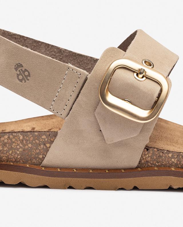 yokono Sandalia plana BOLUS-252 beige Ofertas especiales