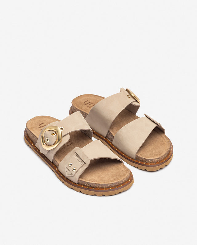 yokono Sandalia plana BOLUS-254 beige Grandes ahorros