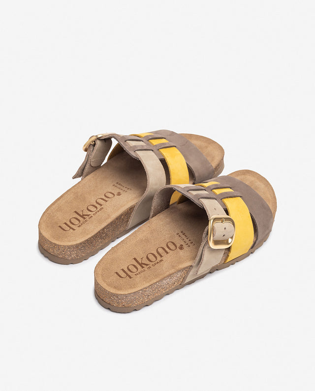 yokono Sandalia plana JERBA-137 amarillo En línea