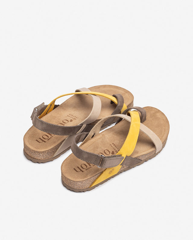 yokono Sandalia plana JERBA-718 amarillo En oferta