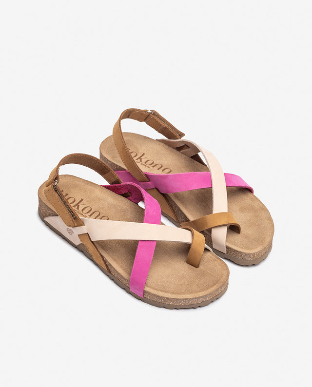 yokono Sandalia plana JERBA-718 rosa Gran oferta