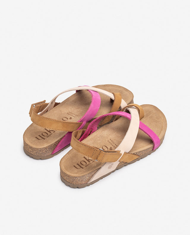 yokono Sandalia plana JERBA-718 rosa Gran oferta