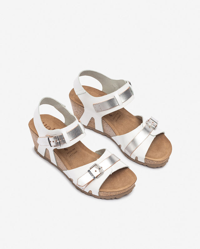 yokono Sandalia de cuña CADIZ-254 blanco Mejor oferta
