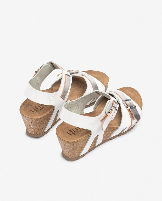 yokono Sandalia de cuña CADIZ-254 blanco Mejor oferta