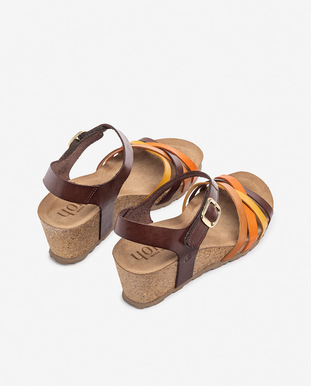 yokono Sandalia de cuña CADIZ-256 marrón Rebajas top