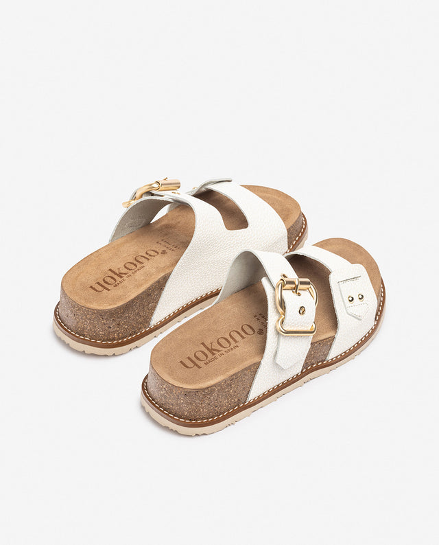 yokono Sandalia de plataforma OCA-252 blanco Precio de fábrica