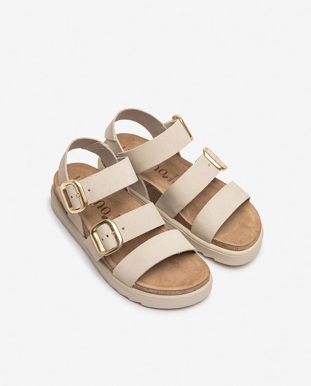 yokono Sandalia de plataforma TUNEZ-127 beige Promoción por tiempo limitado