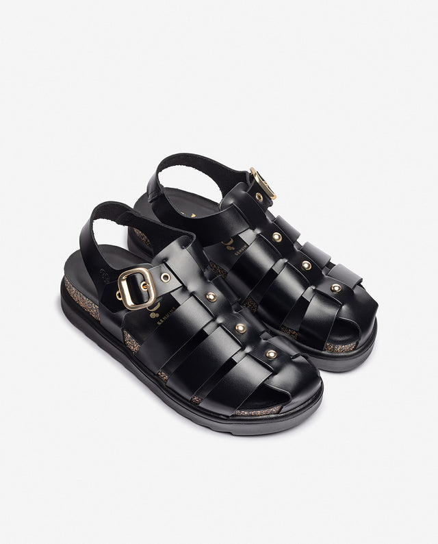 yokono Sandalia de plataforma TUNEZ-251 negro Solo hoy