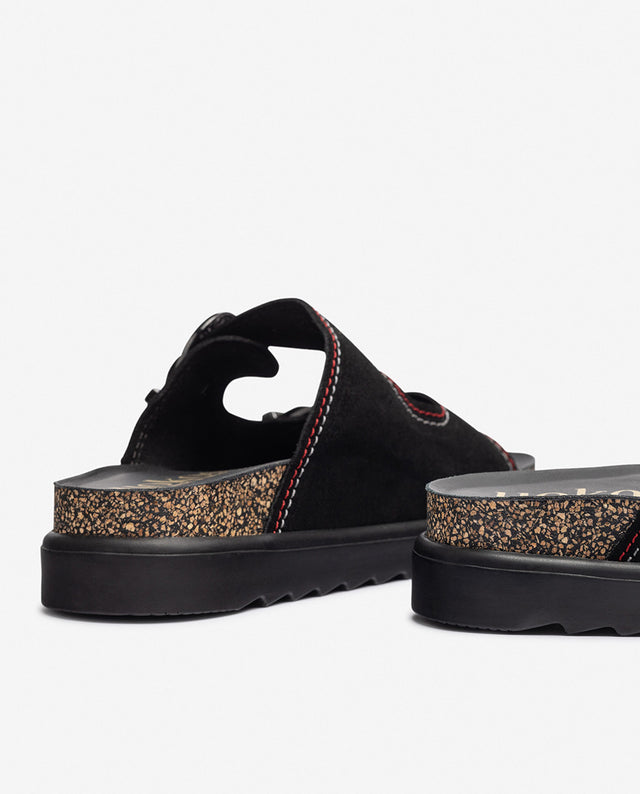 yokono Sandalia de plataforma TUNEZ-253 negro Oferta especial de fábrica