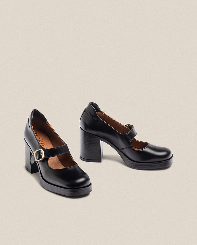 yokono Zapato de tacón KOLIN-010 negro Limitado a 3 días