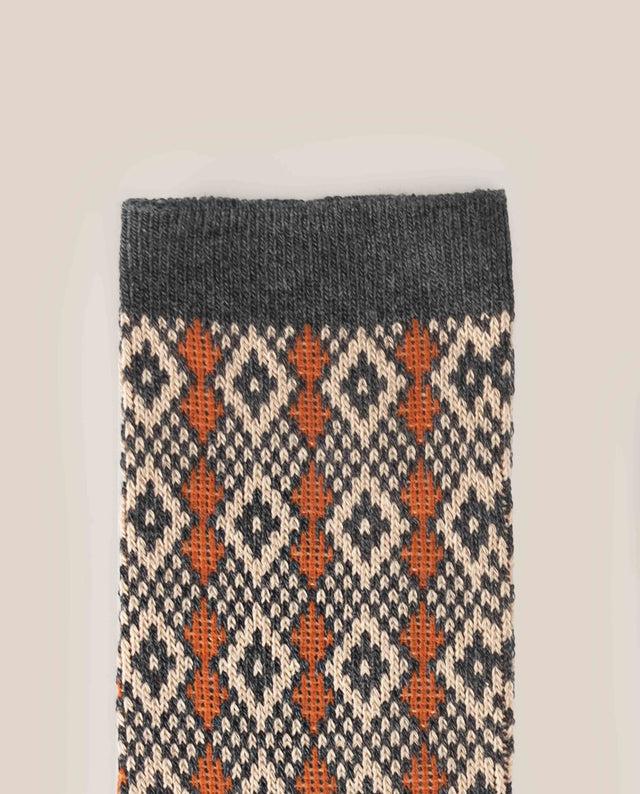 yokono Calcetín Rombo Gris Descuento