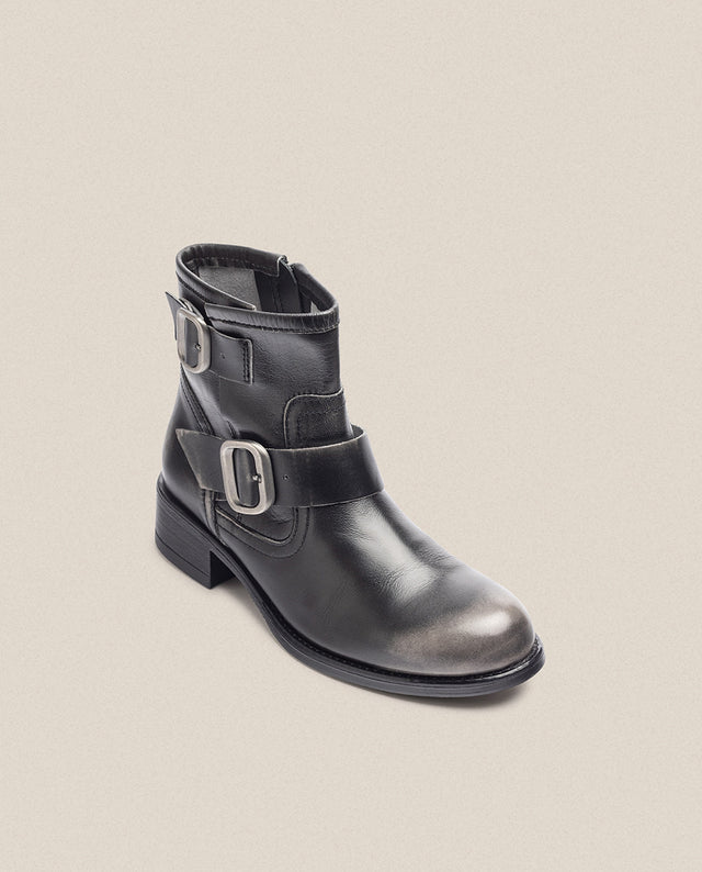 yokono Botín plano MONS-006 gris En oferta