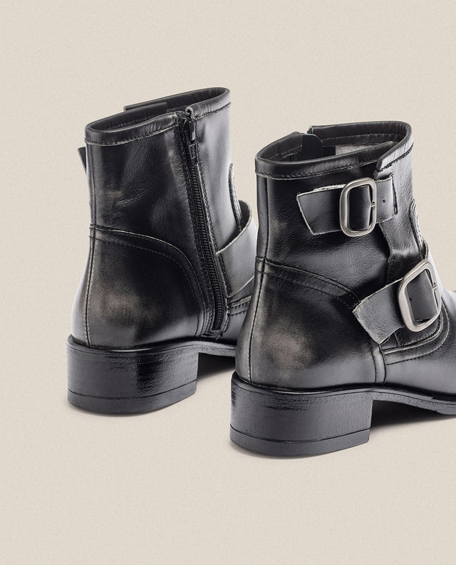 yokono Botín plano MONS-006 gris En oferta