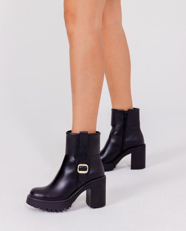 yokono Botín de tacón TUNA-005 negro Oferta exclusiva