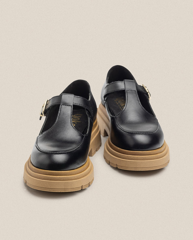 yokono Zapato plano CHAM-003 negro Descuento por venta flash
