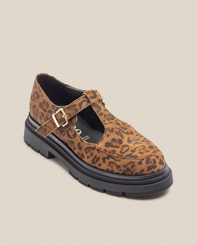 yokono Zapato plano CHAM-003 leopardo 2025