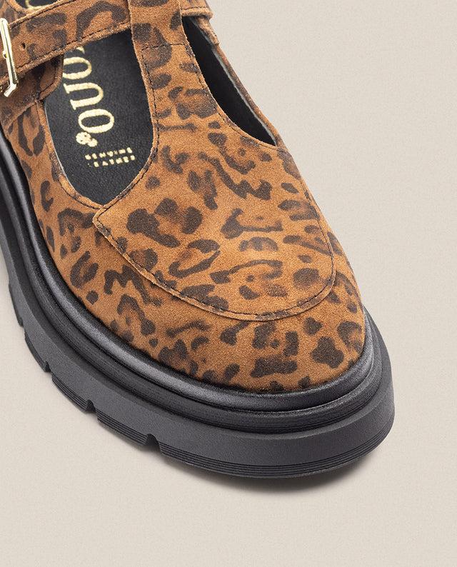 yokono Zapato plano CHAM-003 leopardo 2025