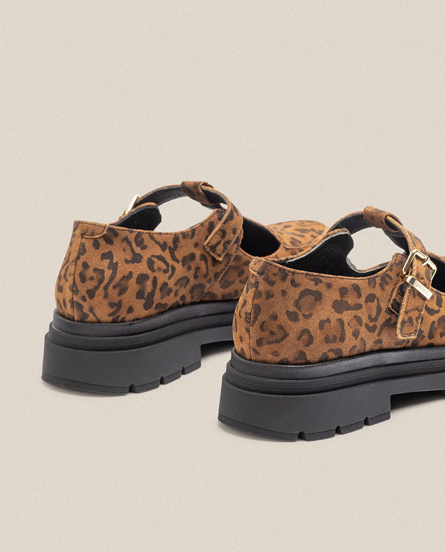 yokono Zapato plano CHAM-003 leopardo 2025
