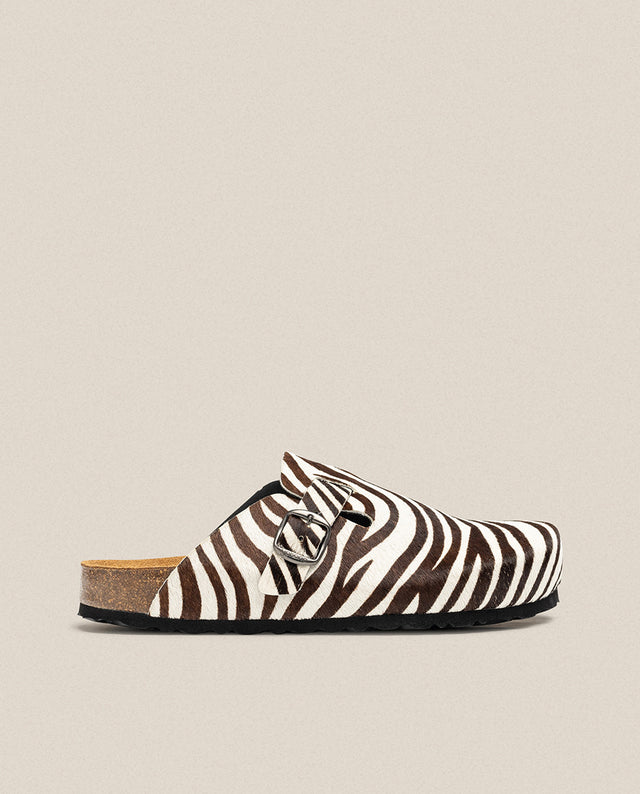yokono Zapato plano ZUECO-599 cebra Ofertas