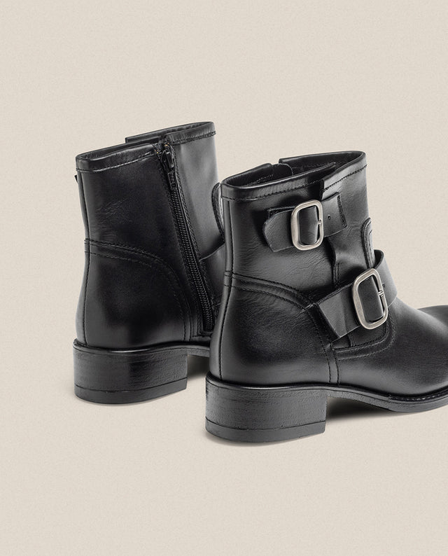 yokono Botín plano MONS-006 negro Venta caliente