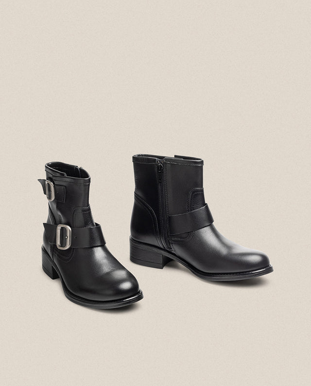 yokono Botín plano MONS-006 negro Venta caliente