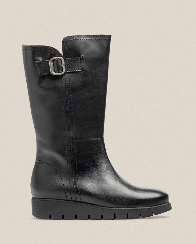 yokono Bota plana MANILA-006 negro Rebajas baratas