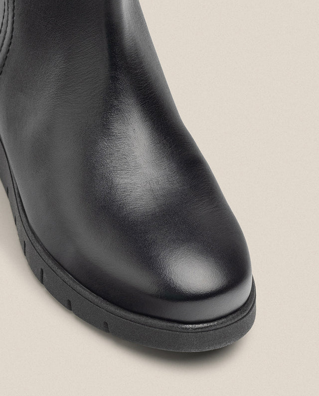 yokono Bota plana MANILA-006 negro Rebajas baratas