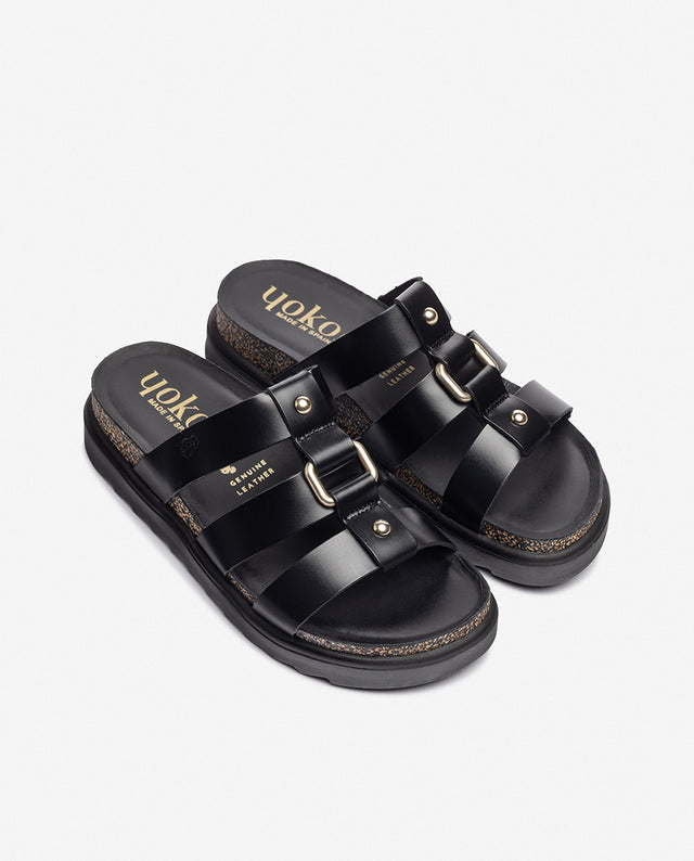 yokono Sandalia de plataforma TUNEZ-256 negro Tienda
