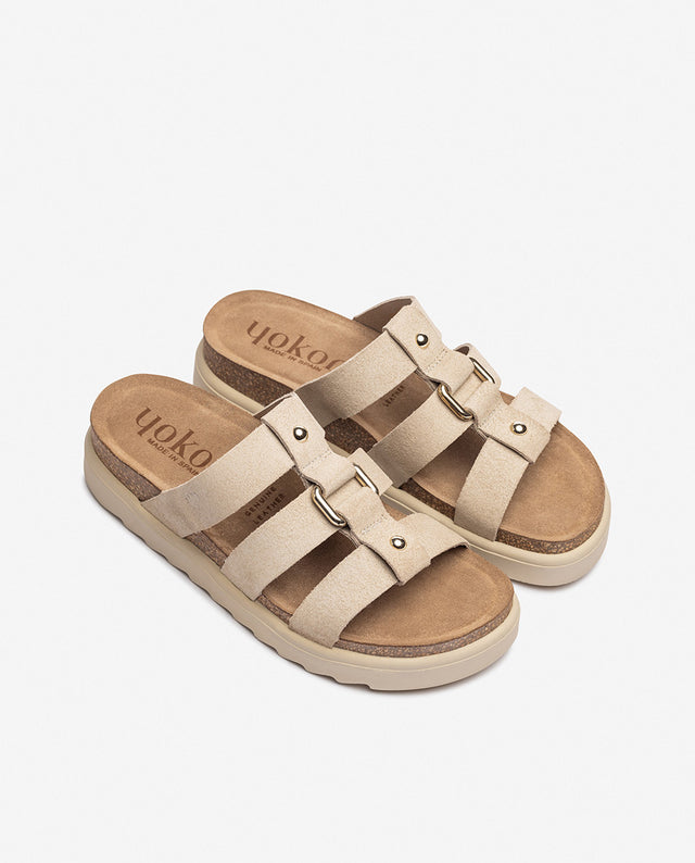 yokono Sandalia de plataforma TUNEZ-256 beige Tienda