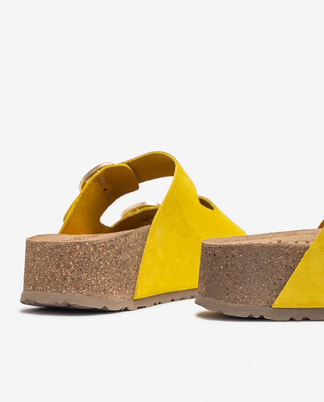 yokono Sandalia de plataforma WIWI-003 amarillo Liquidación