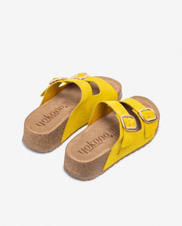 yokono Sandalia de plataforma WIWI-003 amarillo Liquidación