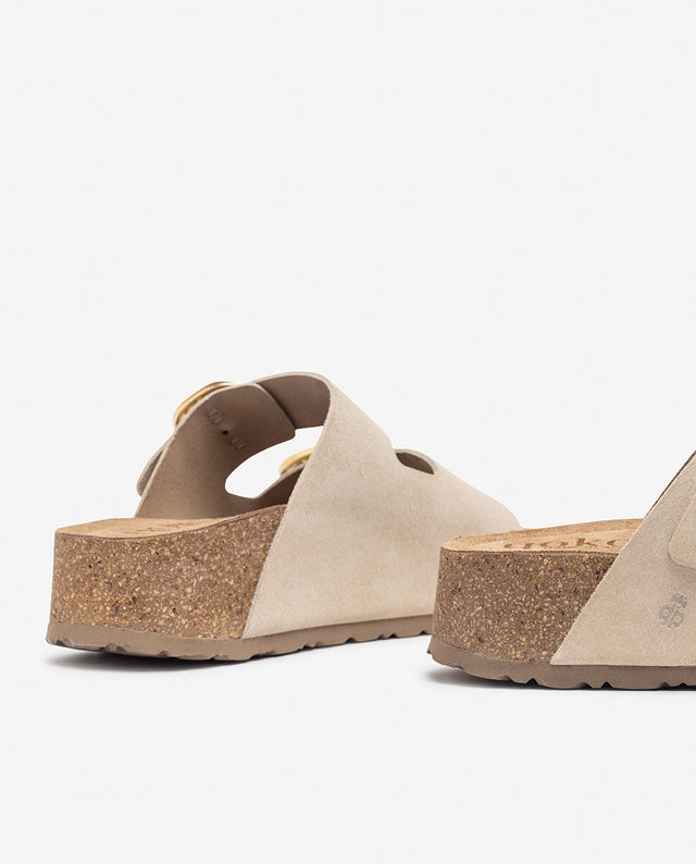 yokono Sandalia de plataforma WIWI-003 beige Mejor oferta