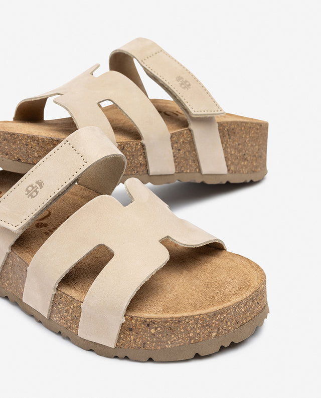 yokono Sandalia de plataforma WIWI-125 beige Oferta especial