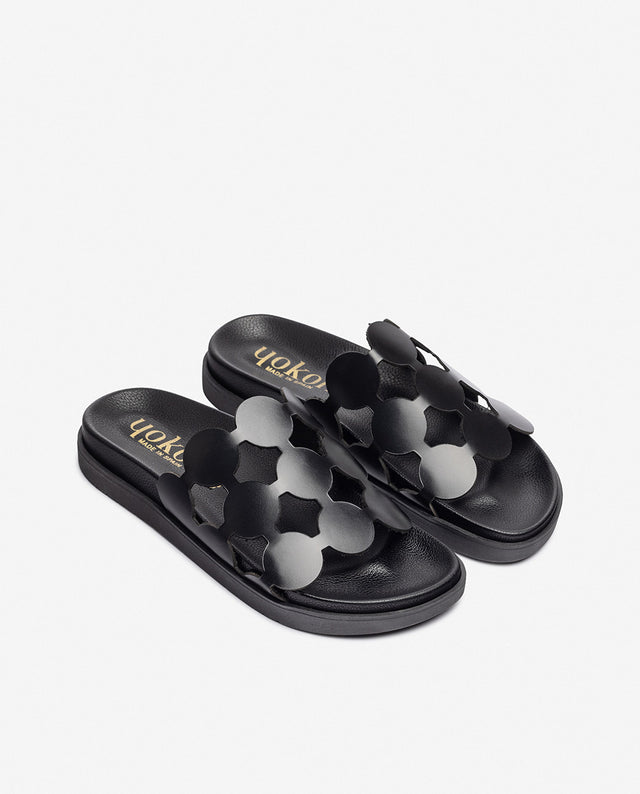 yokono Sandalia plana MORENA-256 negro COMPRAR AHORA