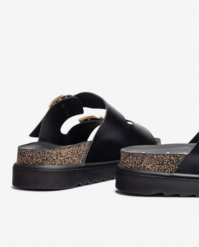 yokono Sandalia de plataforma TUNEZ-130 negro Oferta especial de fábrica