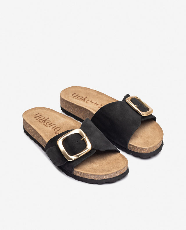 yokono Sandalia plana JERBA-114 negro Superdescuento
