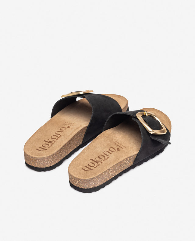 yokono Sandalia plana JERBA-114 negro Superdescuento