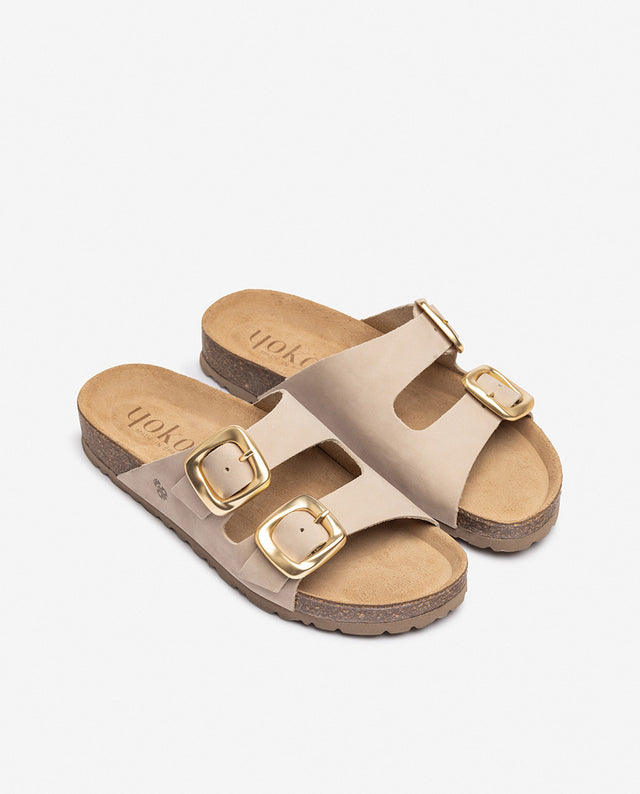 yokono Sandalia plana GRANADA-700 beige Grandes descuentos
