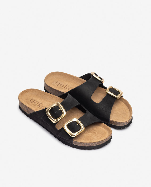 yokono Sandalia plana GRANADA-700 negro Liquidación