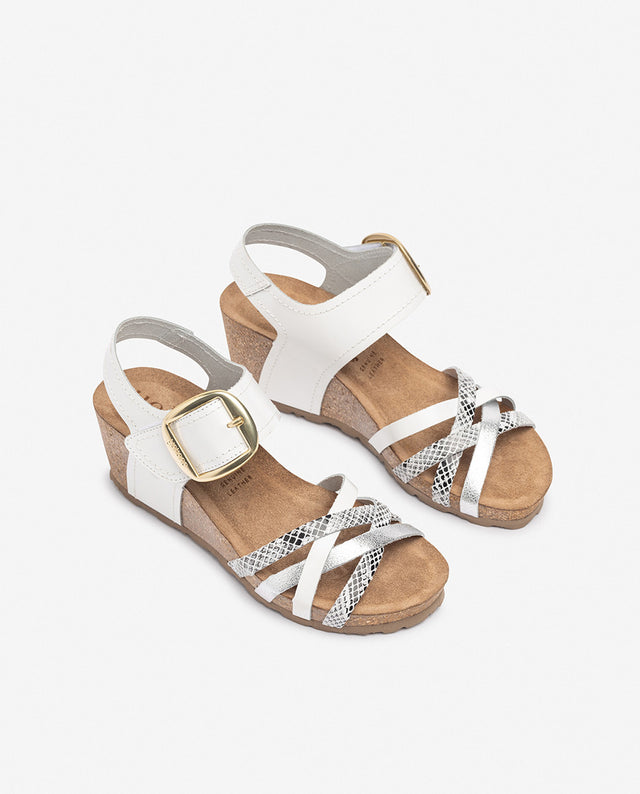 yokono Sandalia de cuña CADIZ-250 blanco Ahorra y exporta