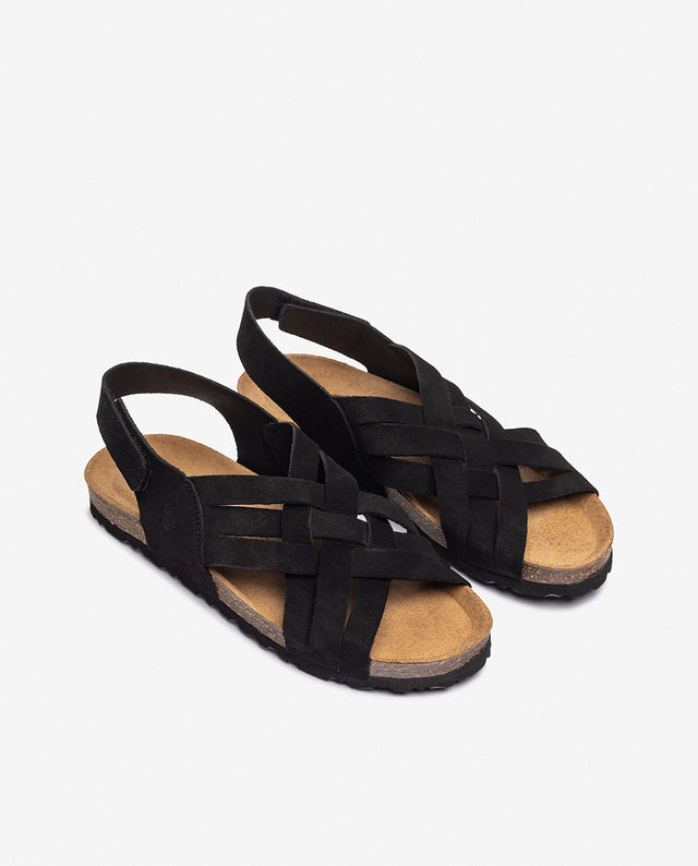 yokono Sandalia plana VILLA-251 negro Precios de Black Friday