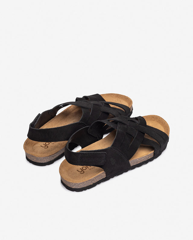 yokono Sandalia plana VILLA-251 negro Precios de Black Friday