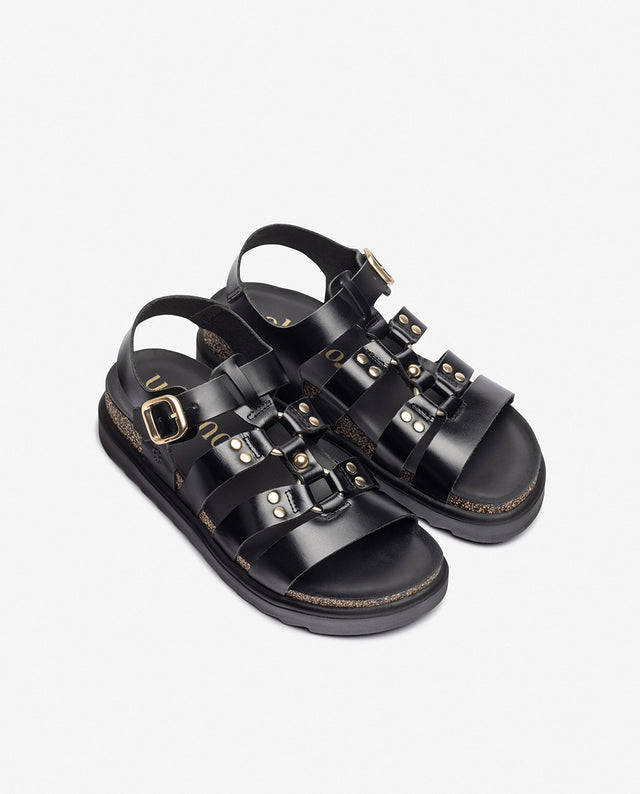 yokono Sandalia de plataforma TUNEZ-255 negro Última moda
