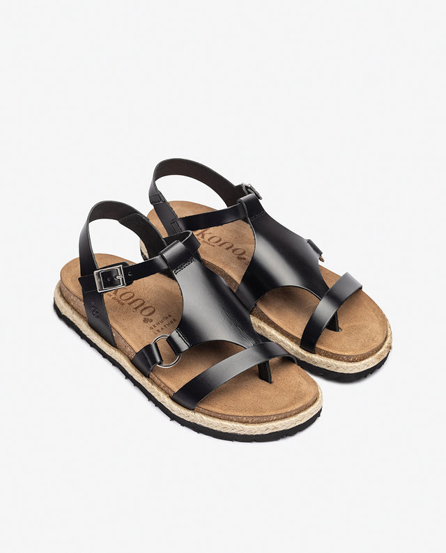 yokono Sandalia plana ARENA-021 negro Ofertas de temporada