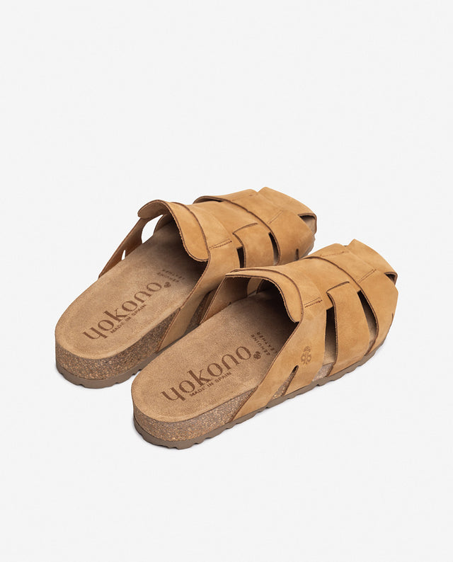 yokono Sandalia plana JERBA-253 camel Grandes ahorros