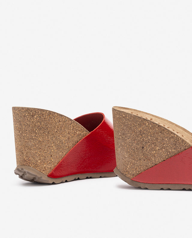 yokono Sandalia de cuña CORFU-253 rojo Outlet online