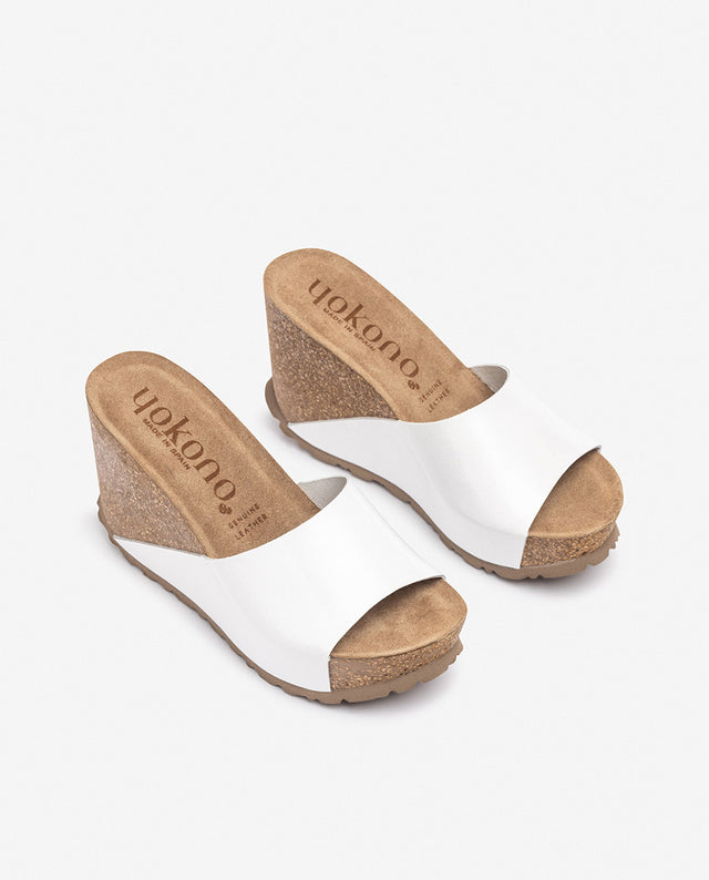 yokono Sandalia de cuña CORFU-253 blanco Rebajas