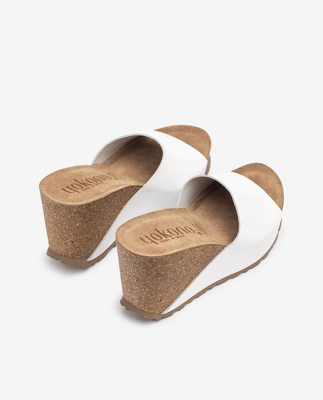 yokono Sandalia de cuña CORFU-253 blanco Rebajas