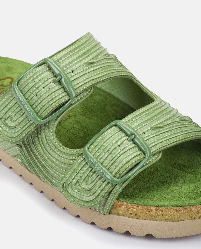 yokono Sandalia plana Noja 003 verde Venta caliente
