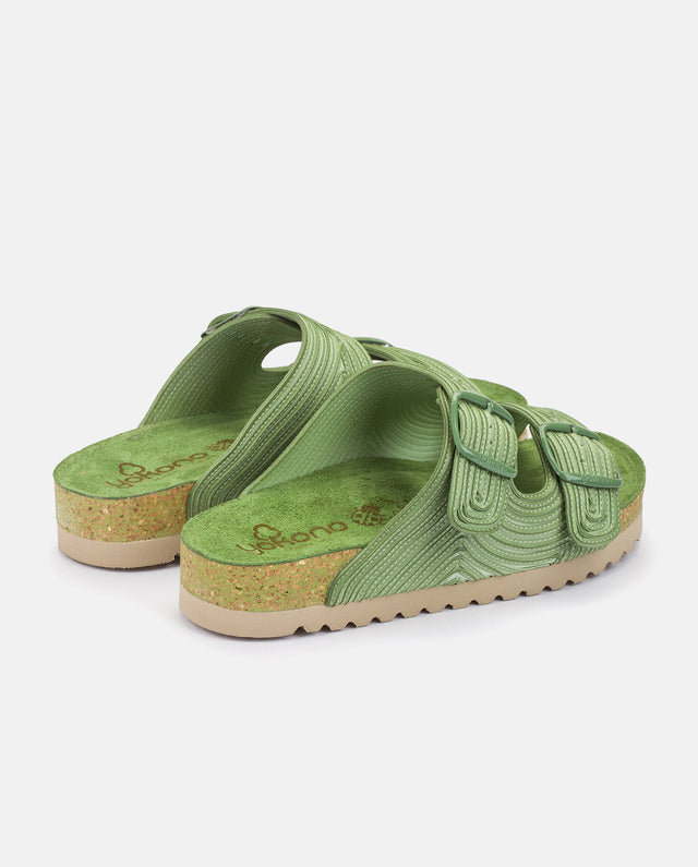 yokono Sandalia plana Noja 003 verde Venta caliente